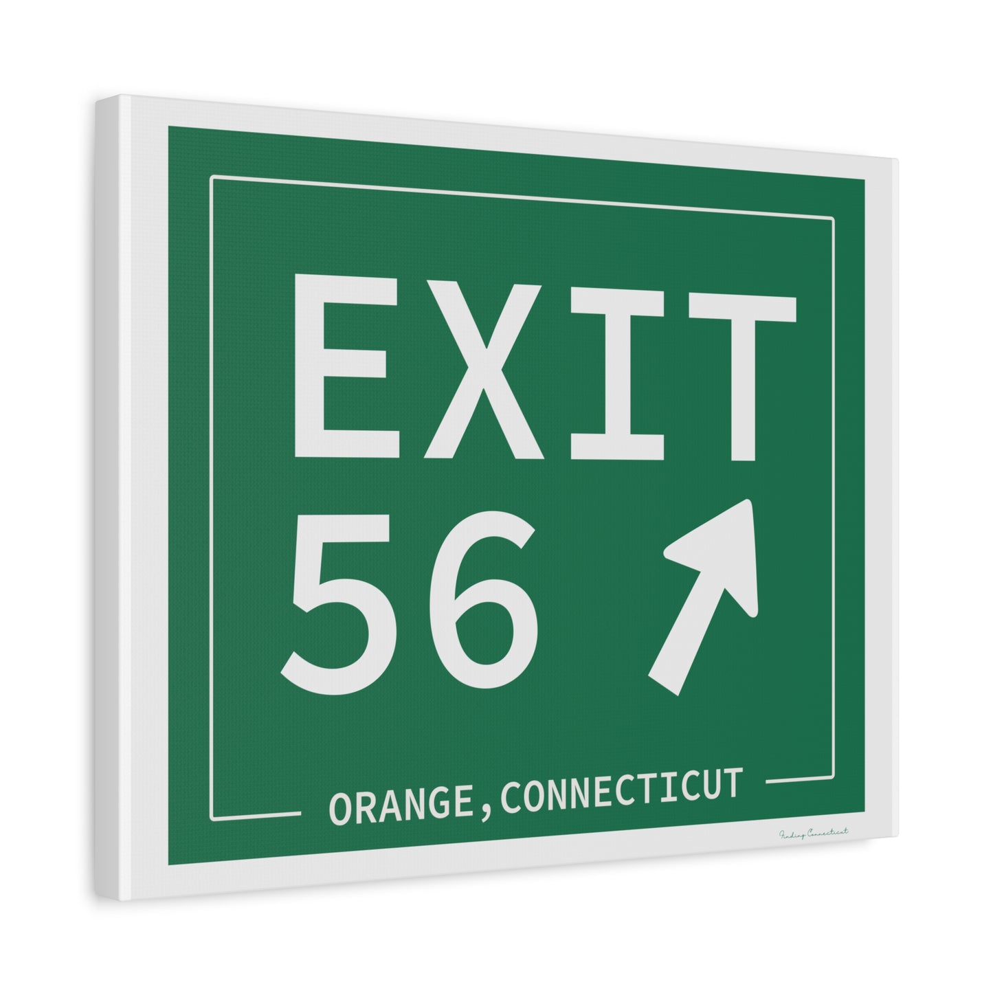 Vintage Exit 56 WCP Sign Matte Canvas, Stretched, 1.25"