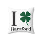 I Clover Hartford Spun Polyester Square Pillow