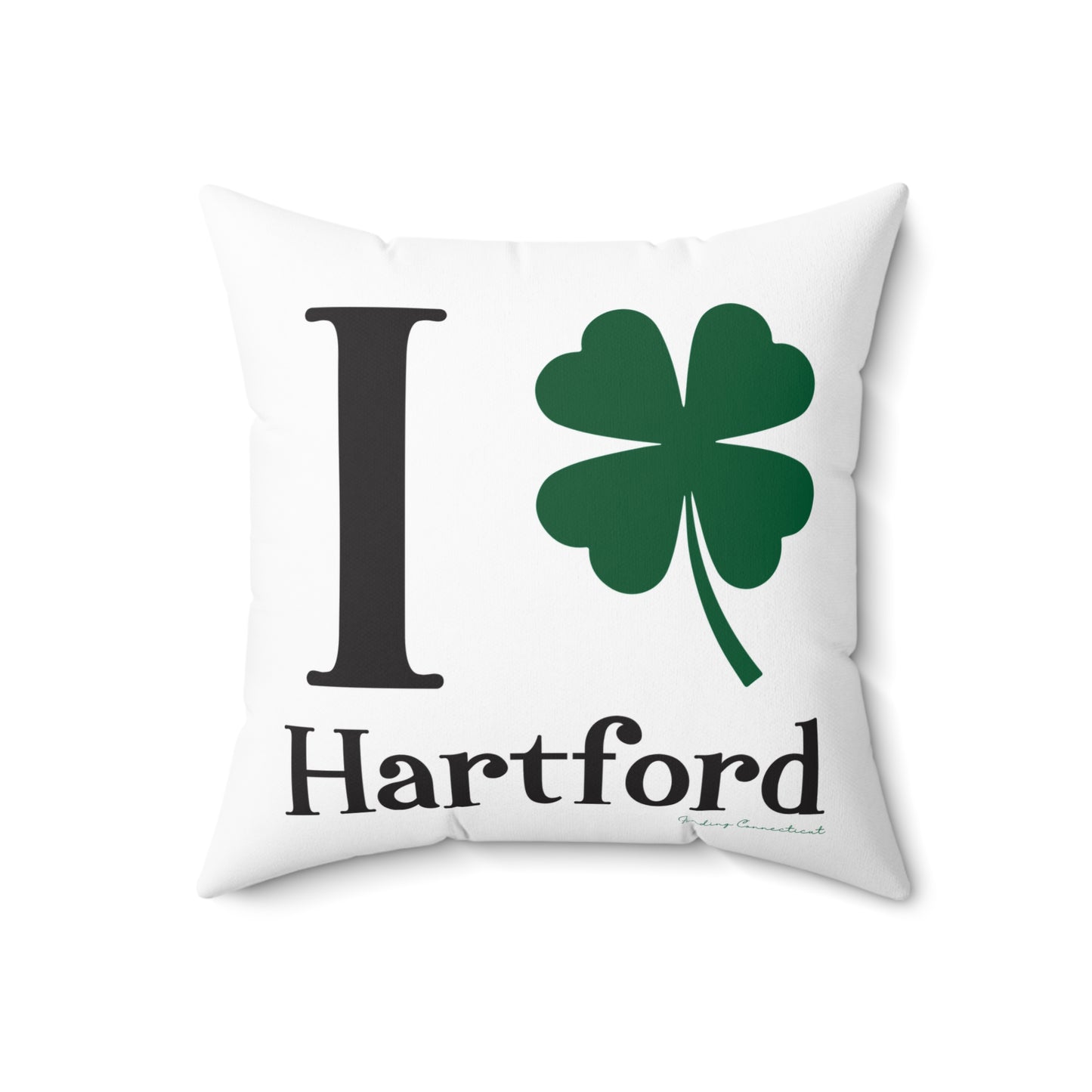 I Clover Hartford Spun Polyester Square Pillow