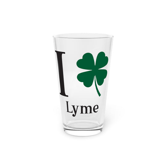 I Clover Lyme Pint Glass, 16oz