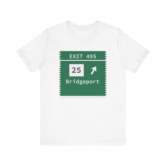 Vintage Merritt Parkway Exit 49S Sign Unisex Jersey Short Sleeve T-Shirt