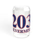 203 Silvermine Red, White & Blue Sipper Glass, 16oz