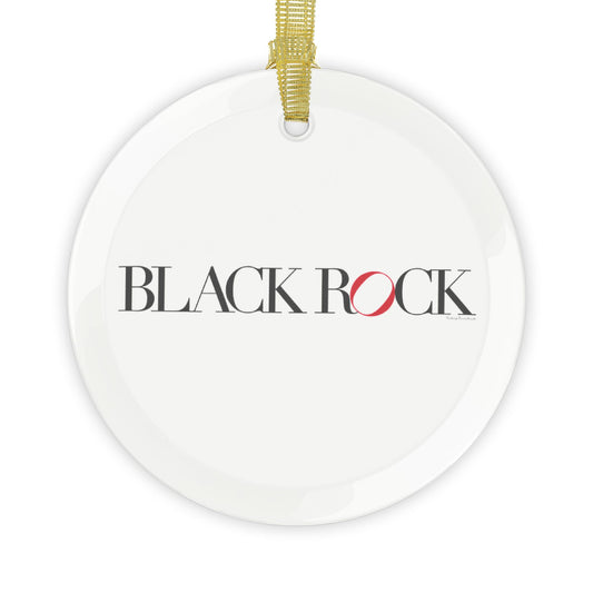 41 Tilt Black Rock Glass Ornaments