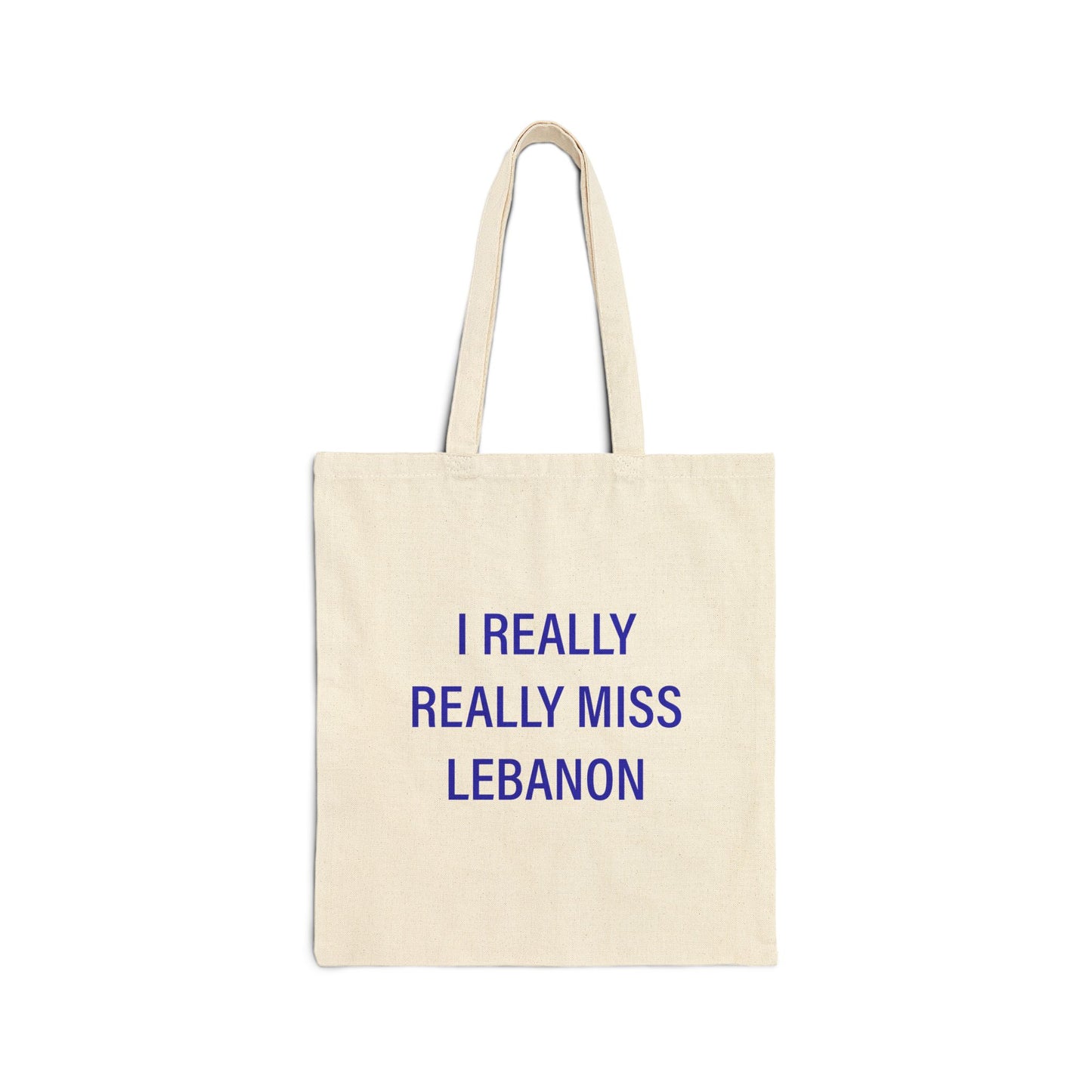 I Really Really Miss Lebanon Cotton Canvas Tote Bag