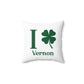 I Clover Vernon Spun Polyester Square Pillow