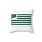 New Haven Connecticut St. Patrick’s Day Flag Spun Polyester Square Pillow
