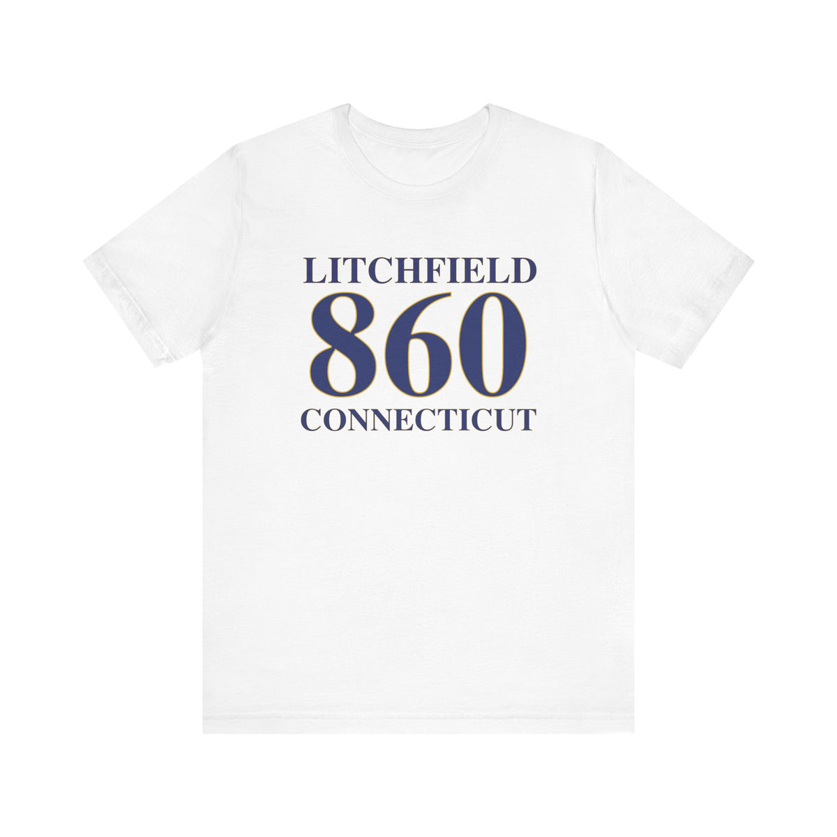 Litchfield 860 Connecticut Unisex Jersey Short Sleeve T-Shirt