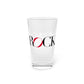 41 Tilt Black Rock Pint Glass, 16oz