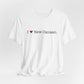 I Heart New Canaan. Unisex Jersey Short Sleeve T-Shirt