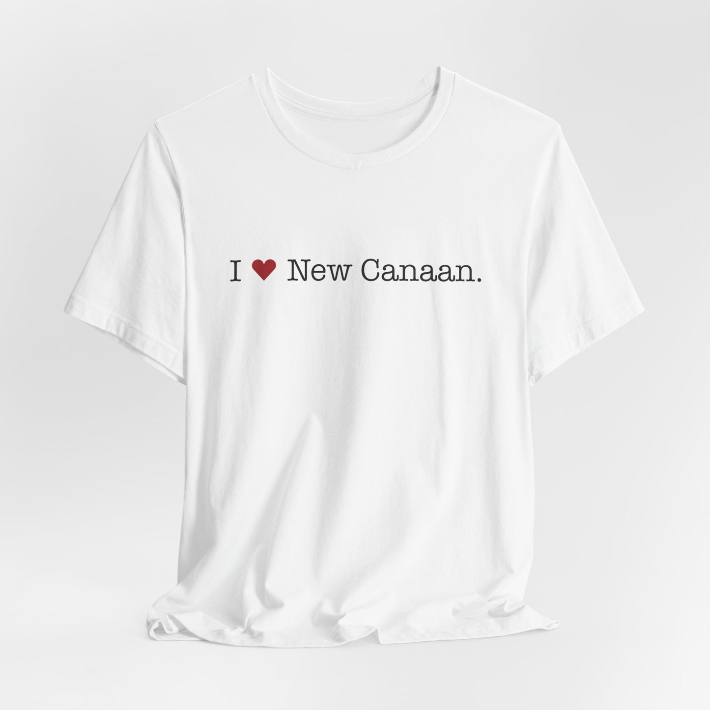 I Heart New Canaan. Unisex Jersey Short Sleeve T-Shirt