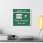 Vintage Merritt Parkway Exit 37 Sign Matte Canvas, Stretched, 1.25"