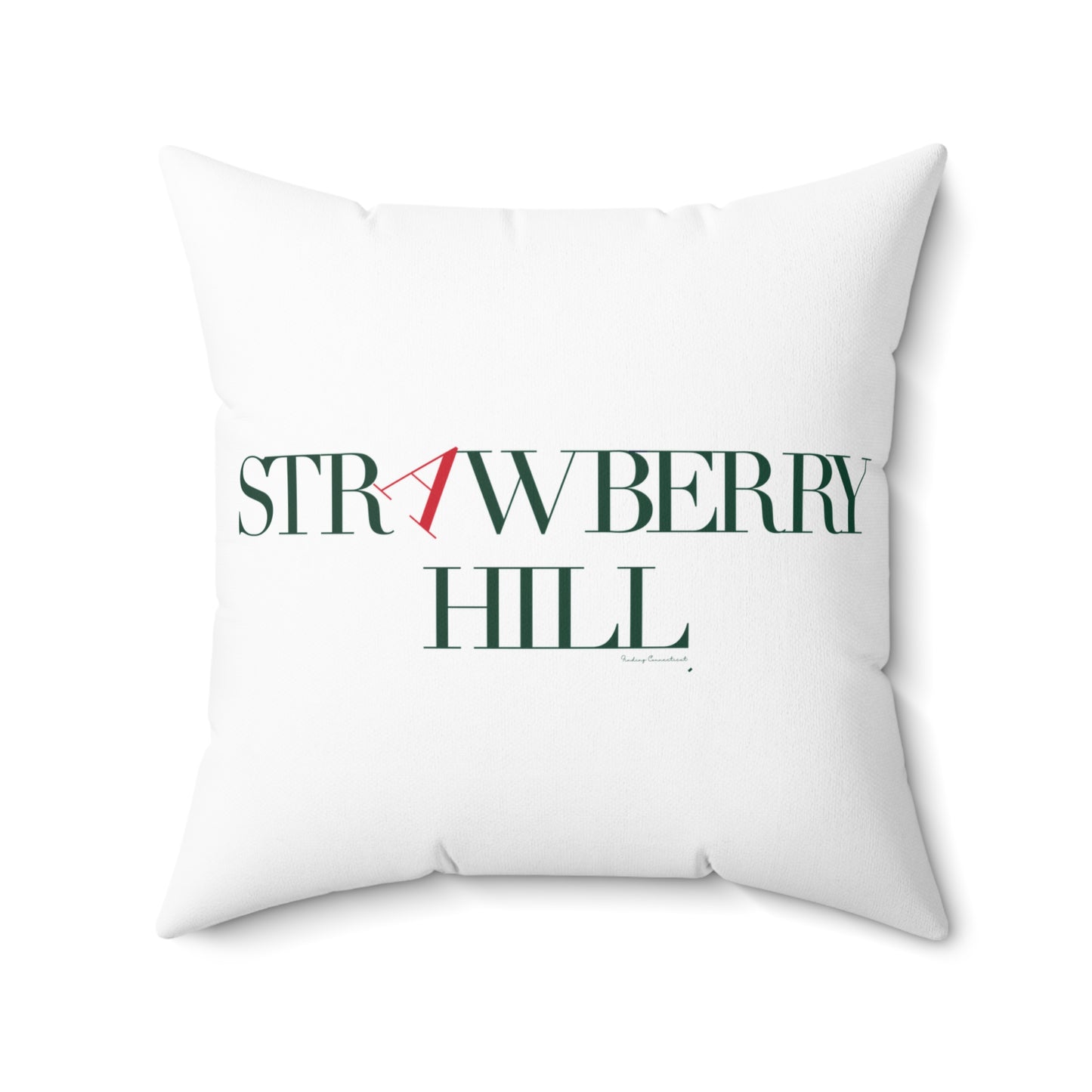 41 Tilt Strawberry Hill Spun Polyester Square Pillow