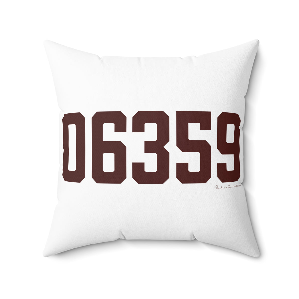 06359 North Stonington Connecticut Zip Code Spun Polyester Square Pillow