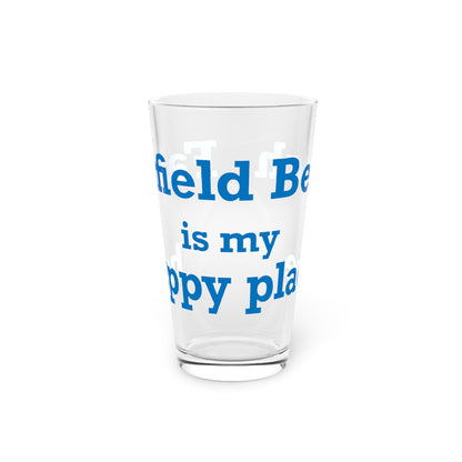 Fairfield Beach is My Happy Place Pint Glass, 16oz