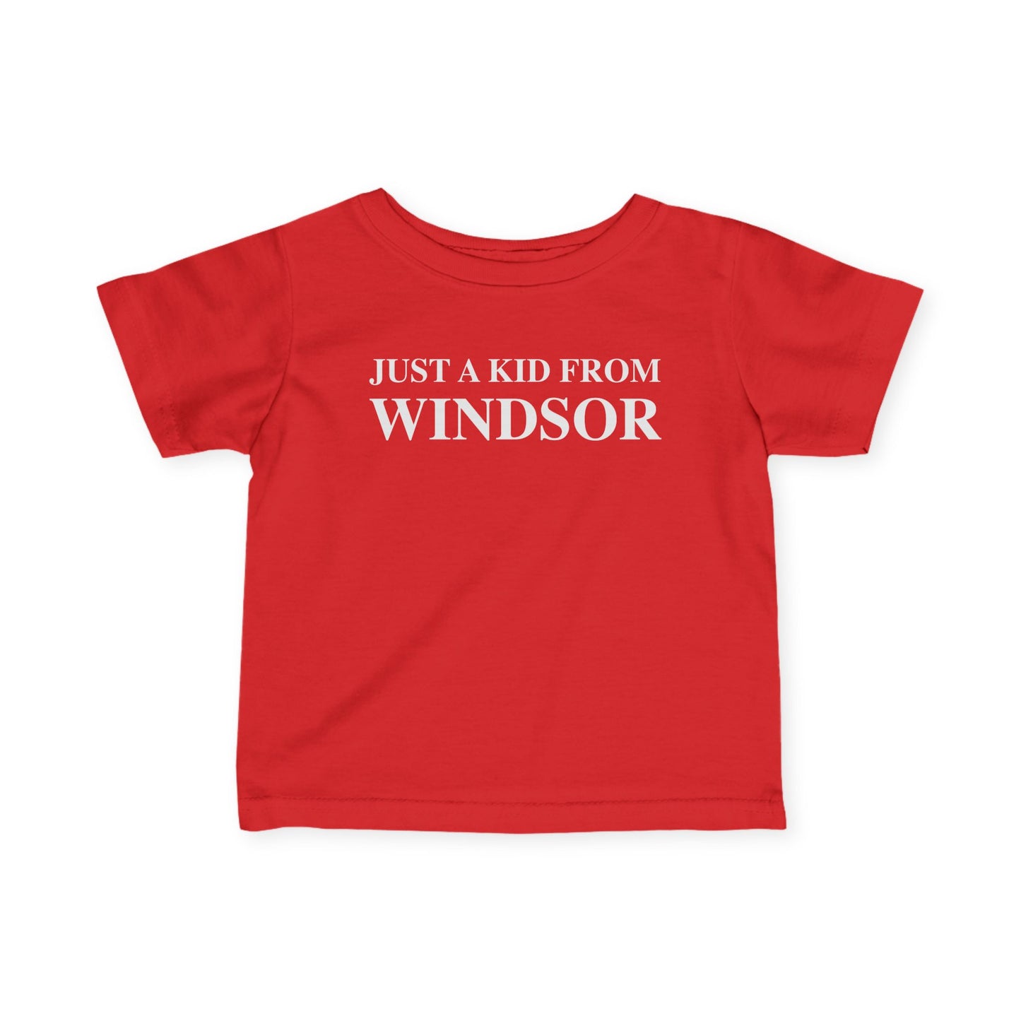 Just a kid from Windsor Infant Fine Jersey T-Shirt