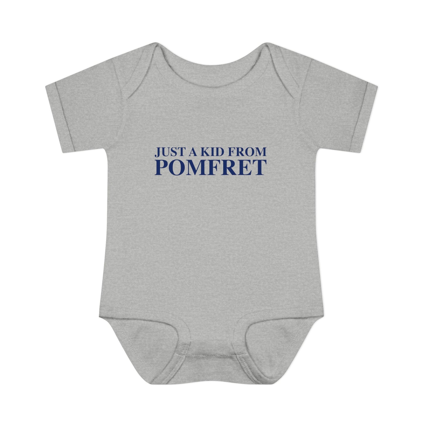 Just a kid from Pomfret Infant Baby Rib Bodysuit