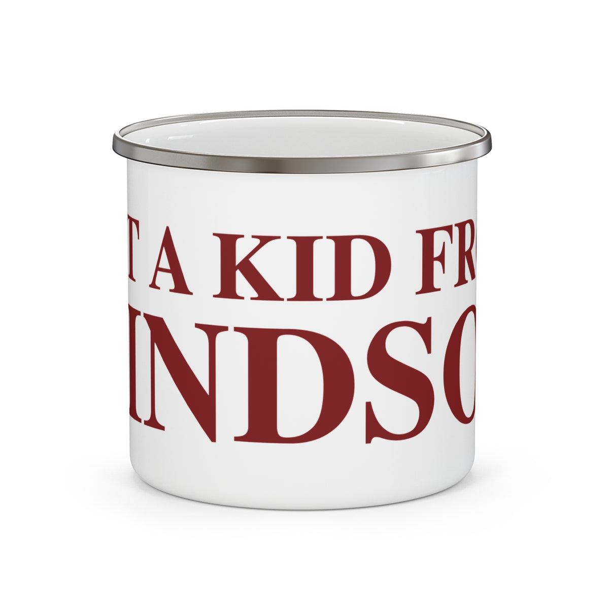 Just a kid from Windsor Enamel Camping Mug