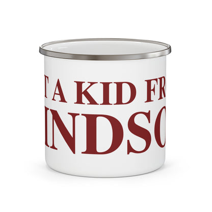 Just a kid from Windsor Enamel Camping Mug