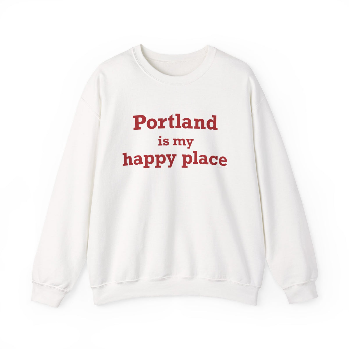 Portland is My Happy Place Unisex Heavy Blend™ Crewneck Sweatshirt
