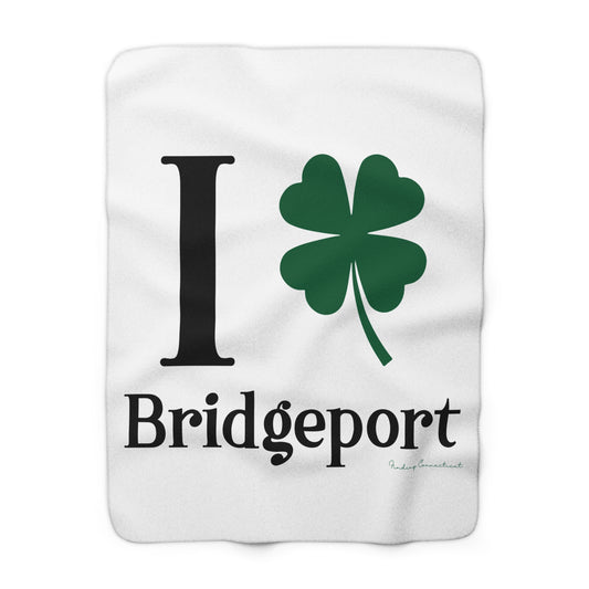 I Clover Bridgeport Sherpa Fleece Blanket