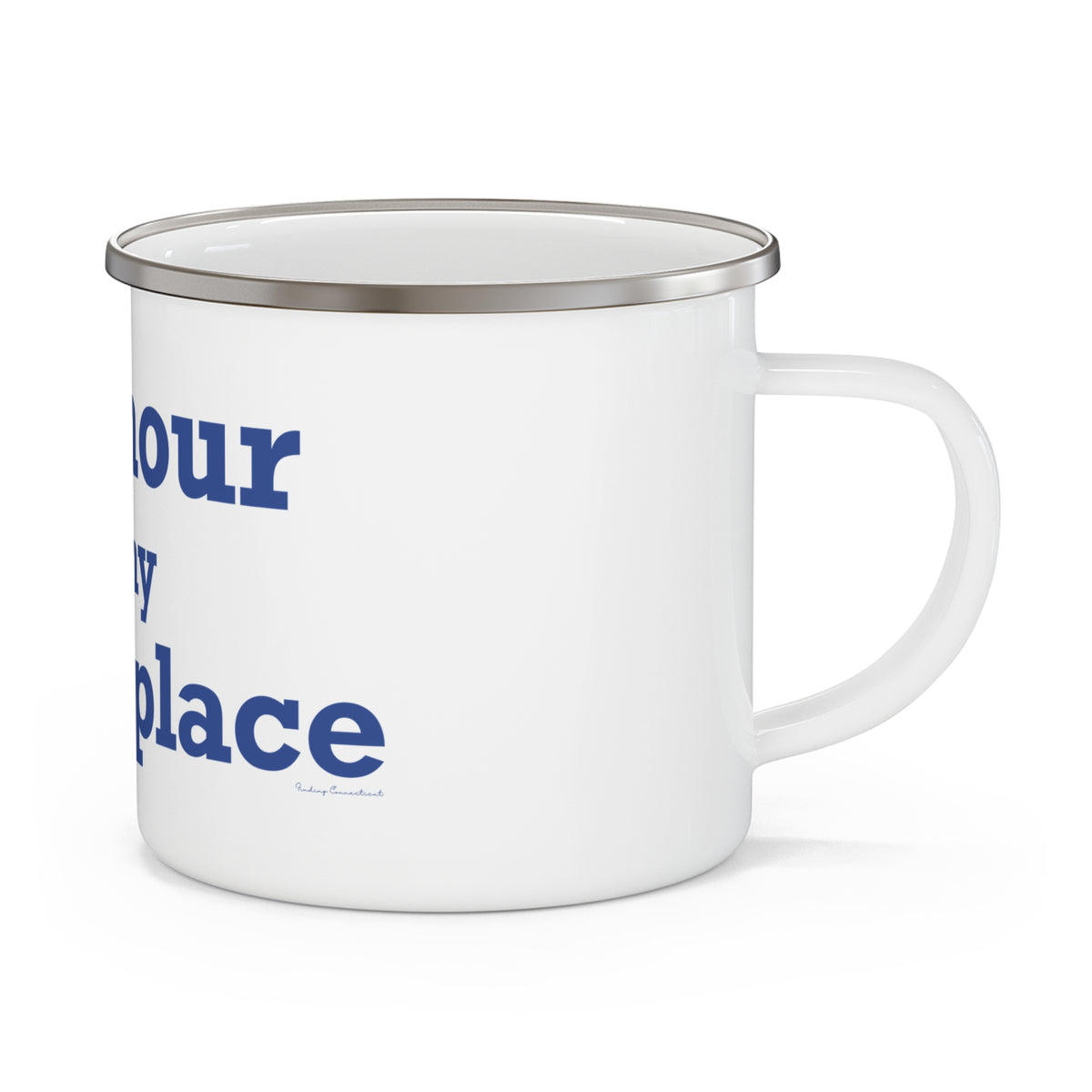 Seymour is My Happy Place Enamel Camping Mug