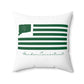Hamden Connecticut St. Patrick’s Day Flag Spun Polyester Square Pillow