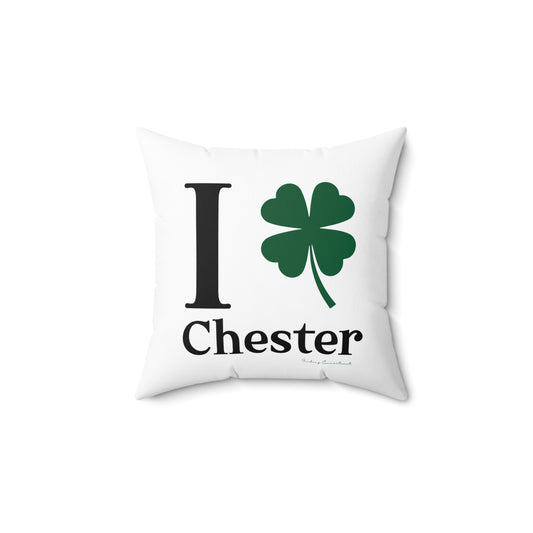 I Clover Chester Spun Polyester Square Pillow