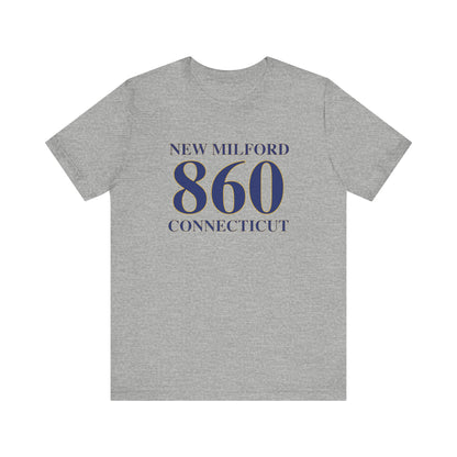 New Milford 860 Connecticut Unisex Jersey Short Sleeve T-Shirt