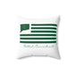 Bethel Connecticut St Patrick’s Day Flag Spun Polyester Square Pillow
