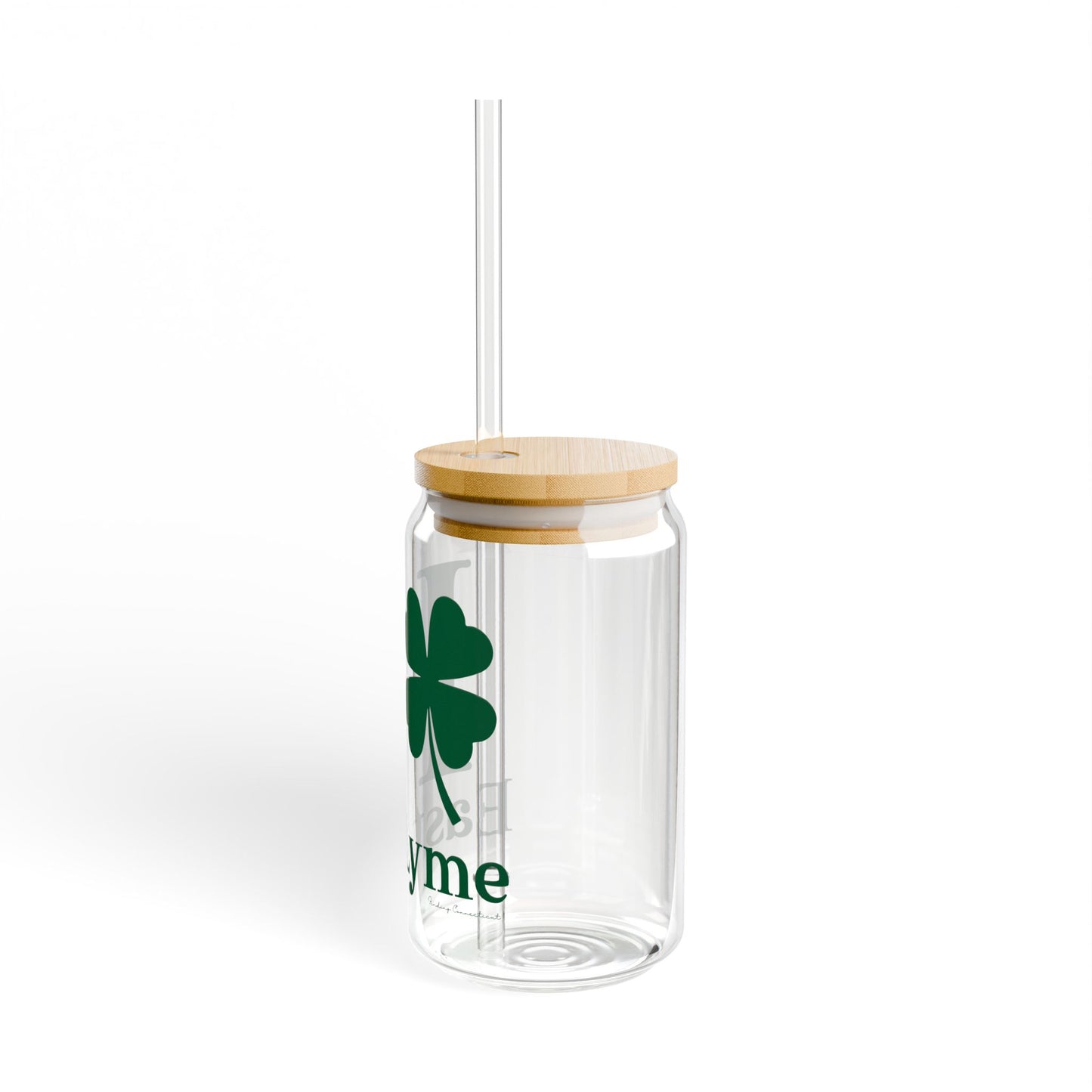 I Clover East Lyme Sipper Glass, 16oz