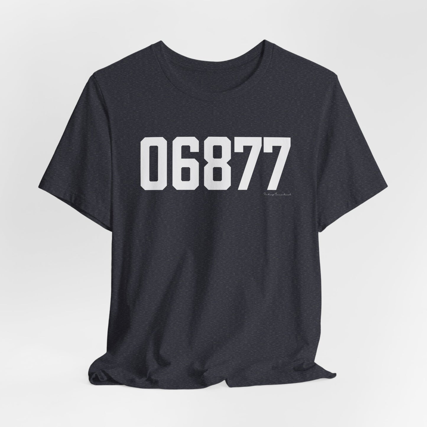 06877 Ridgefield CT Zip Code Unisex Jersey Short Sleeve T-Shirt