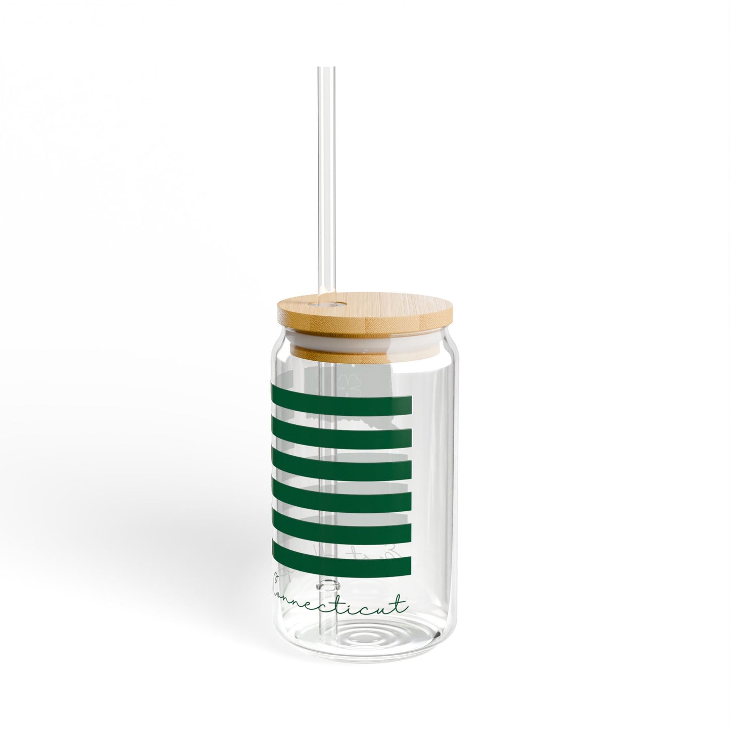 East Hampton Connecticut St. Patrick’s Day Flag Sipper Glass, 16oz