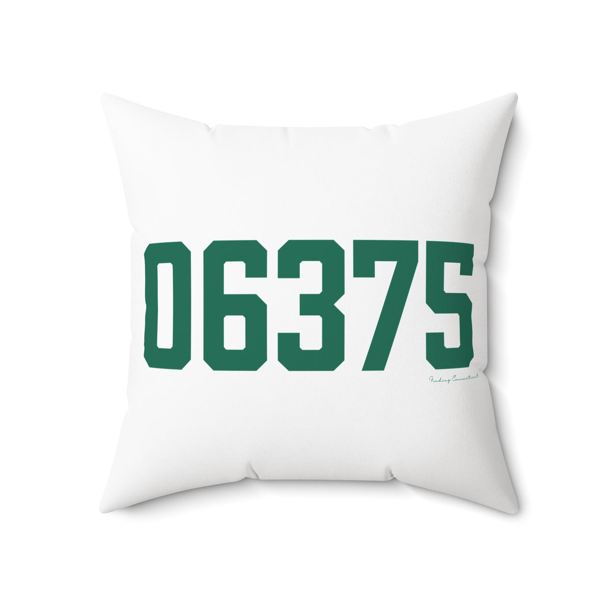 06375 New London Connecticut Zip Code Spun Polyester Square Pillow