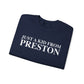 Just a kid from Preston Unisex Heavy Blend™ Crewneck Sweatshirt