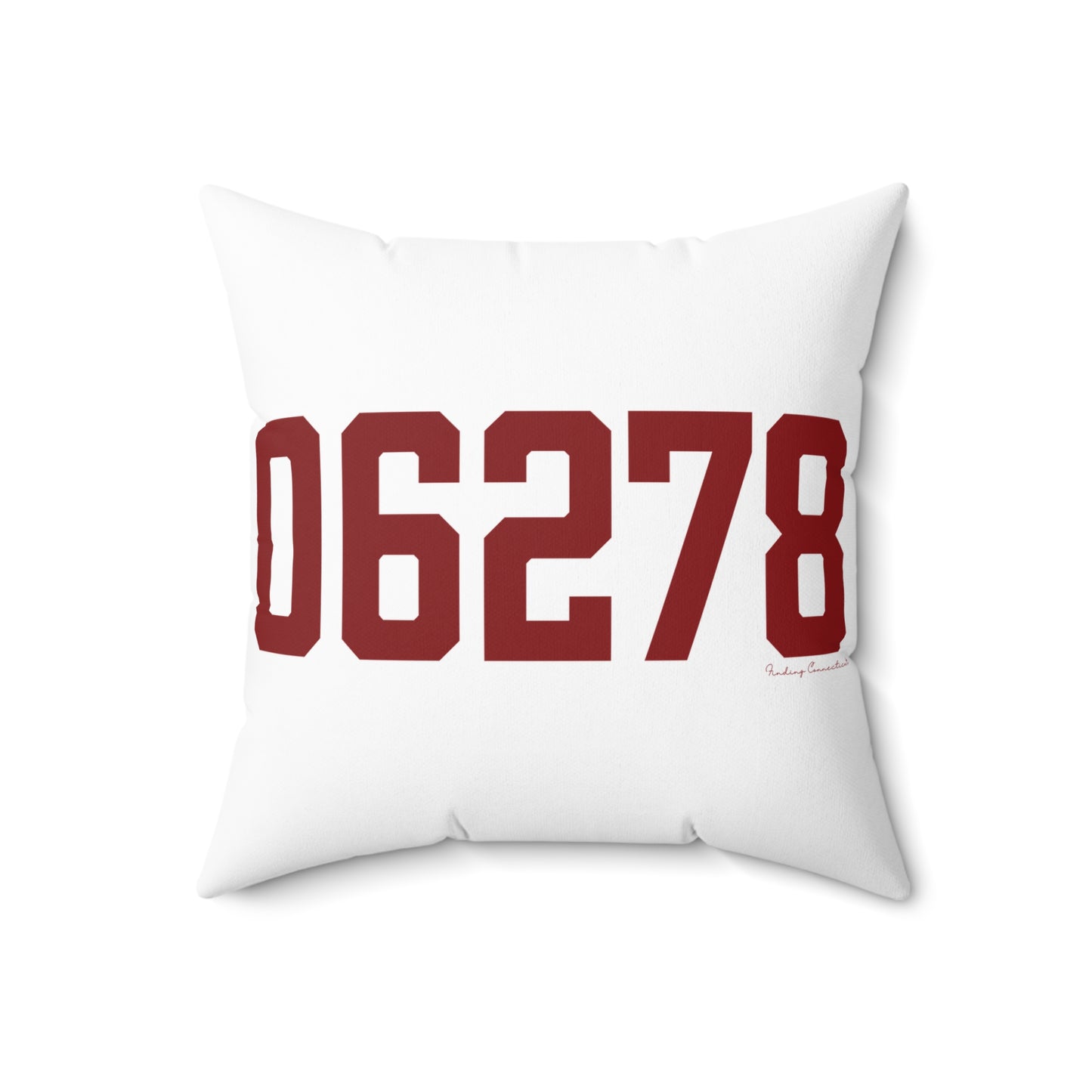 06278 Ashford Connecticut Zip Code Spun Polyester Square Pillow