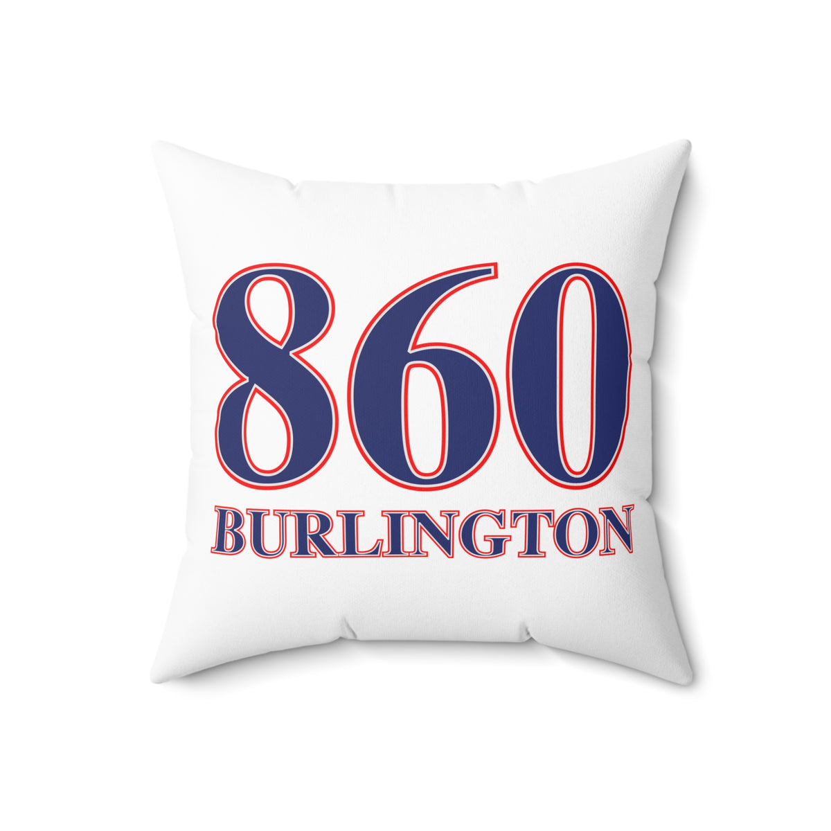 860 Burlington Red, White & Blue Spun Polyester Square Pillow