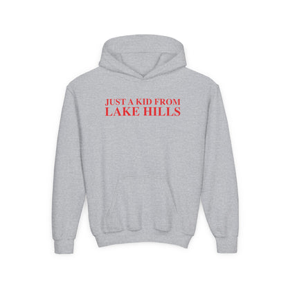 Just a kid from Lake Hills Youth Heavy Blend Hooded Sweatshirt