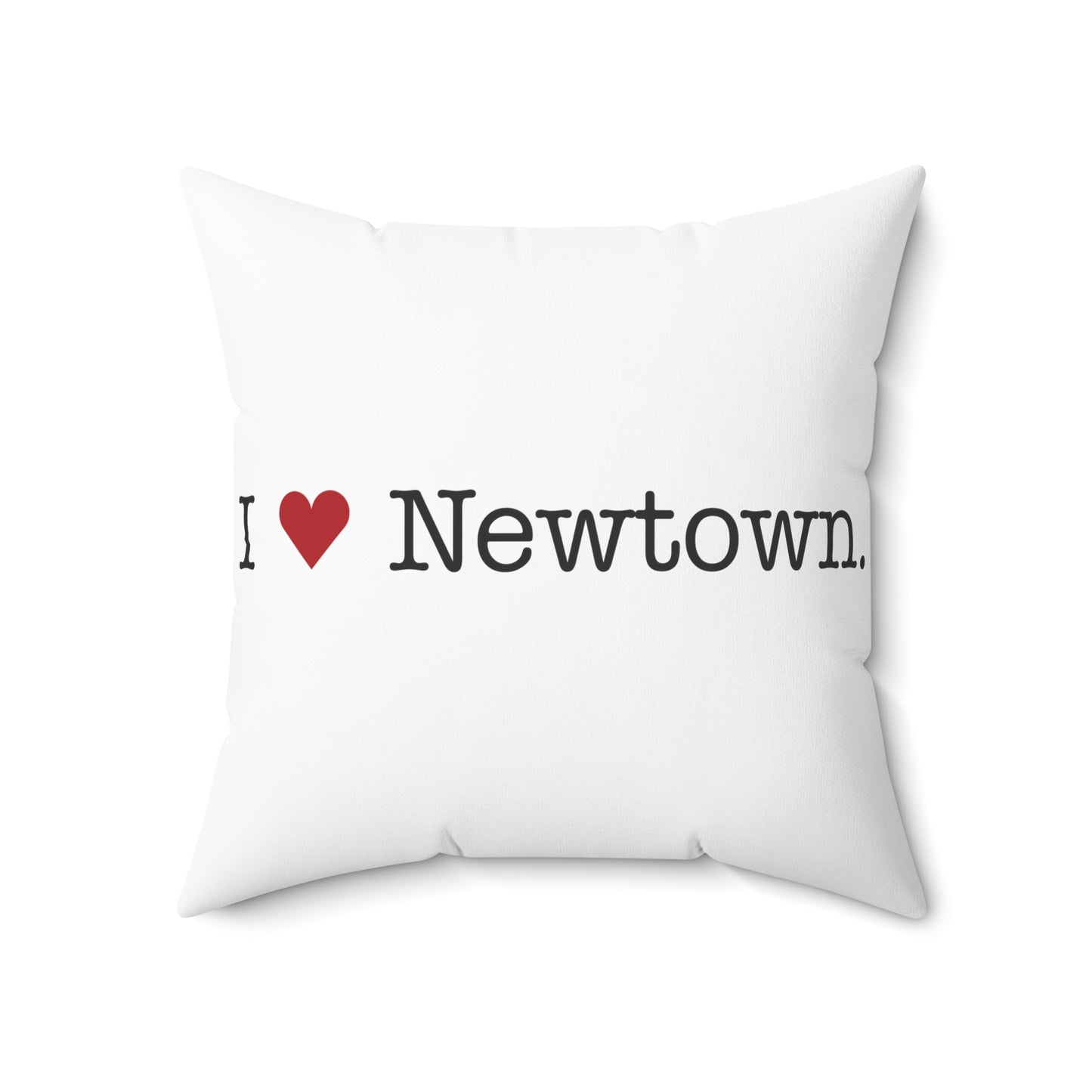 I Heart Newtown.  Spun Polyester Square Pillow