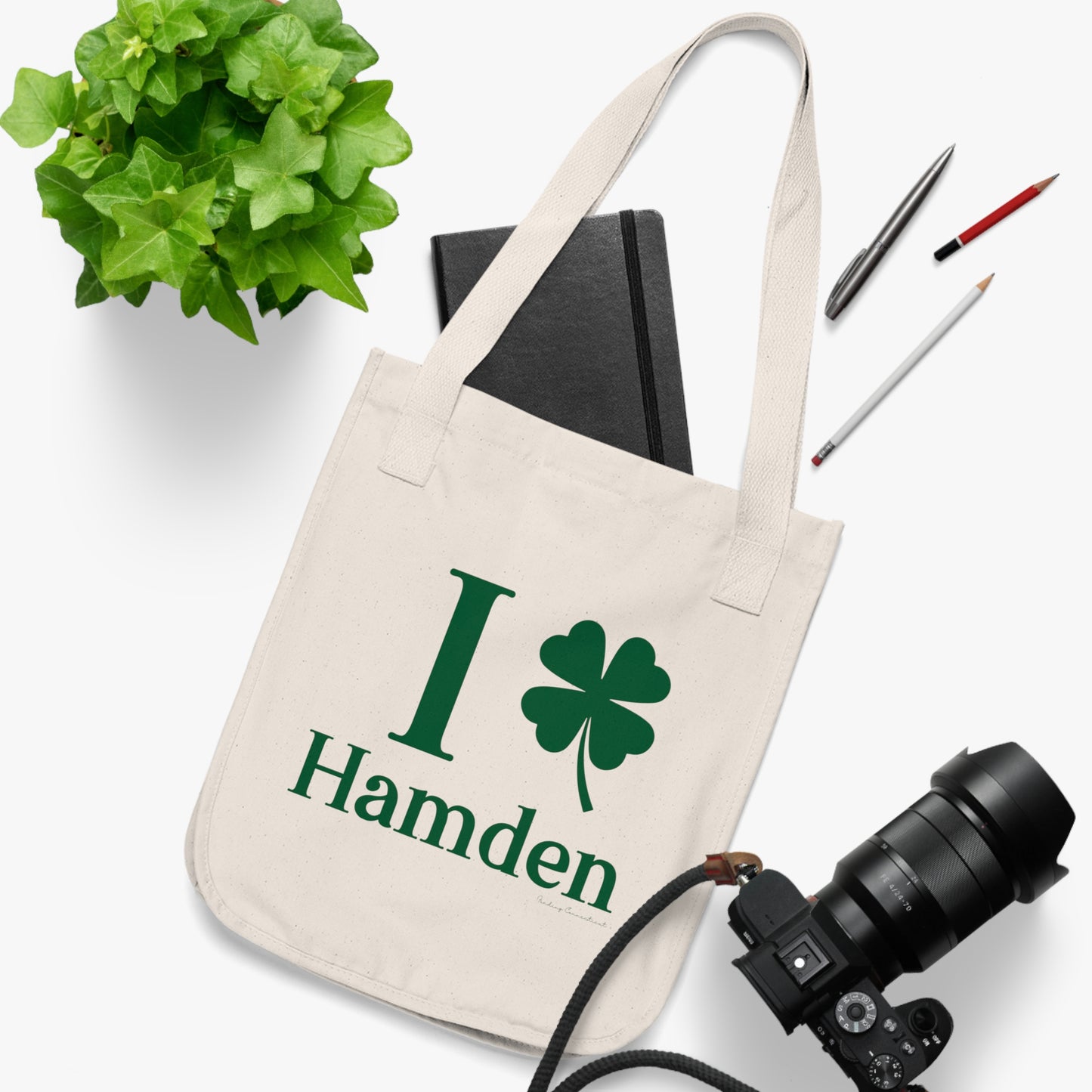 I Clover Hamden Organic Canvas Tote Bag