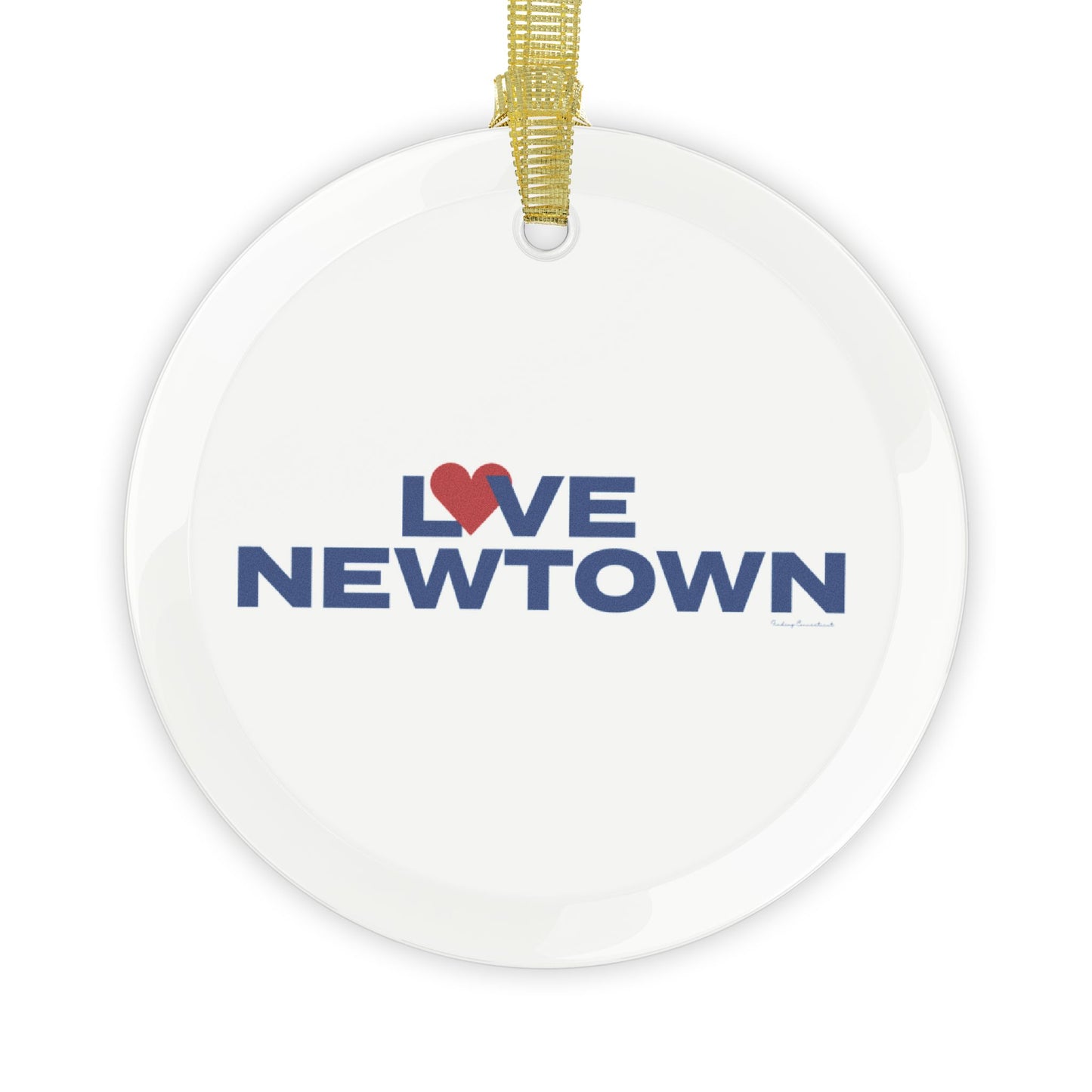 Love Newtown Glass Ornaments