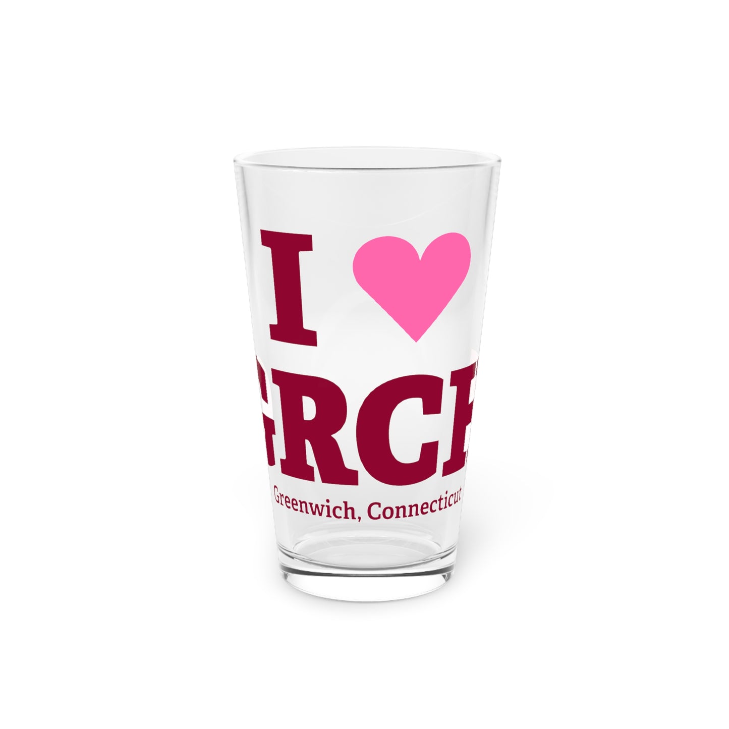 I Heart GRCH Pint Glass, 16oz