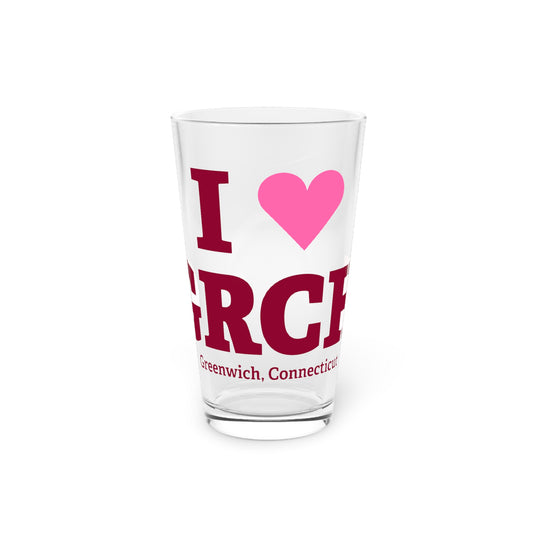 I Heart GRCH Pint Glass, 16oz
