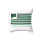 Canaan Connecticut St. Patrick’s Day Flag Spun Polyester Square Pillow