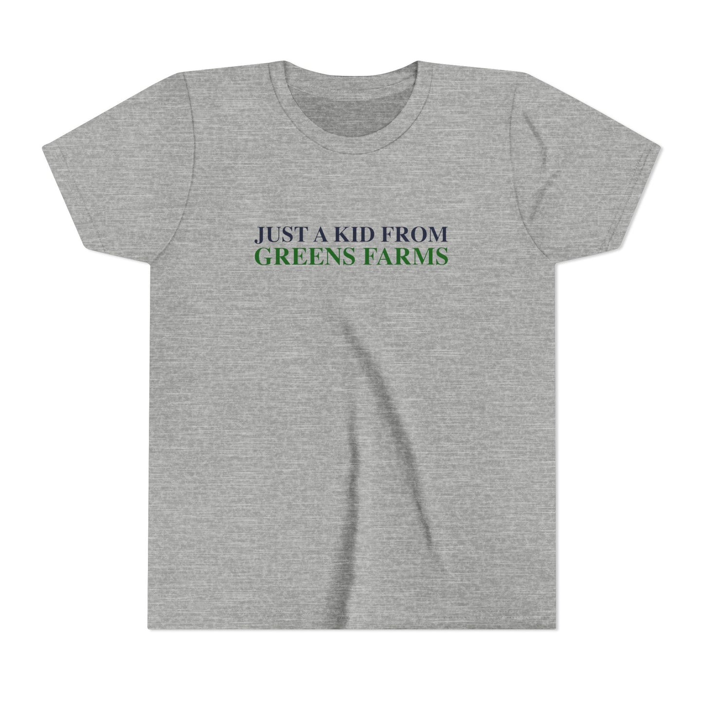 Just a kid from Greens Farms Youth Short Sleeve T-Shirt