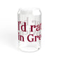 I’d rather be in Greenwich Sipper Glass, 16oz