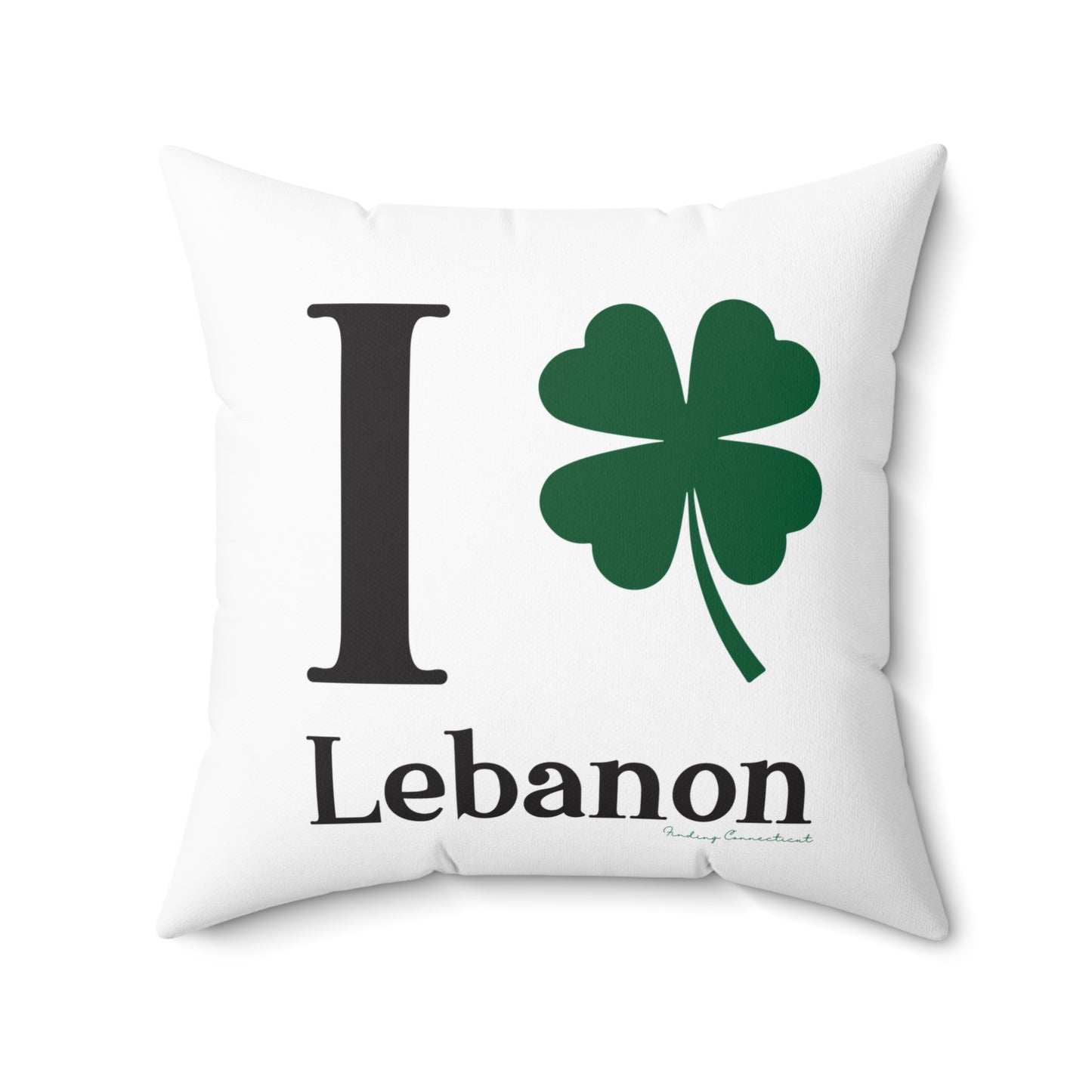 I Clover Lebanon Spun Polyester Square Pillow