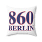 860 Berlin Red, White & Blue Spun Polyester Square Pillow