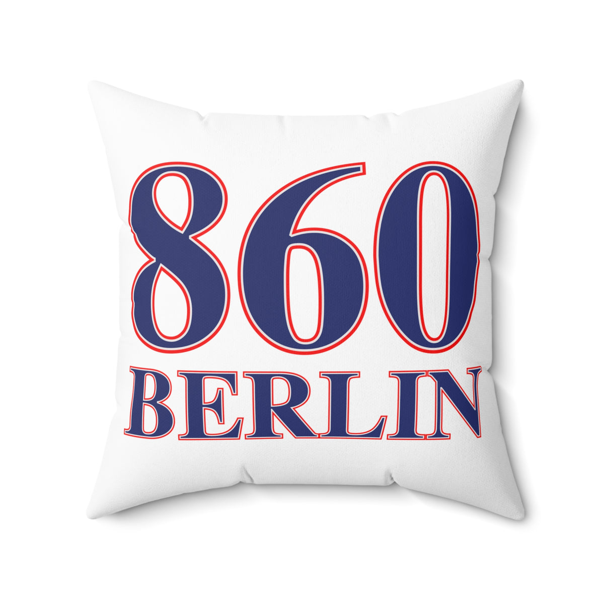 860 Berlin Red, White & Blue Spun Polyester Square Pillow