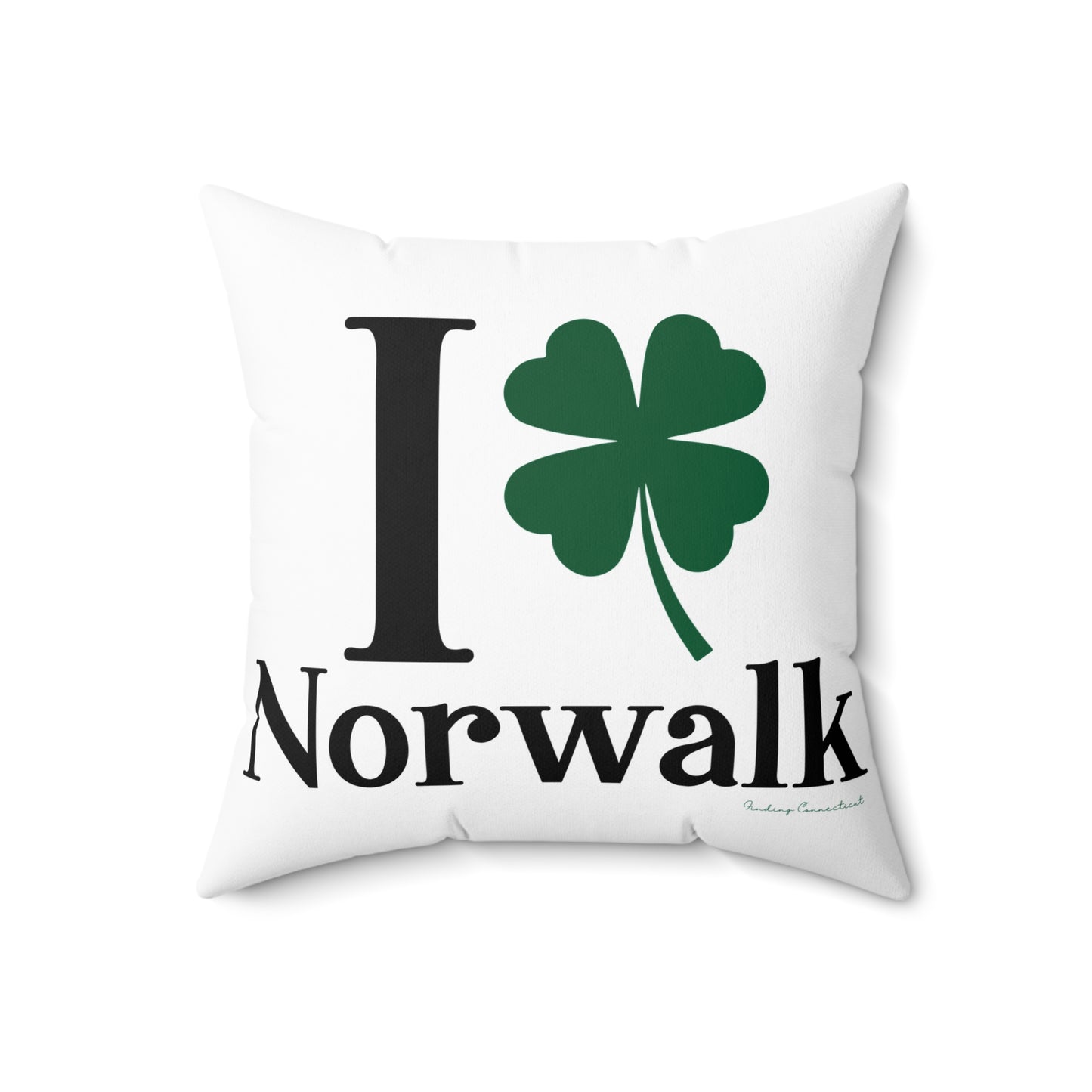 I Clover Norwalk Spun Polyester Square Pillow