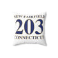 New Fairfield 203 Connecticut Spun Polyester Square Pillow